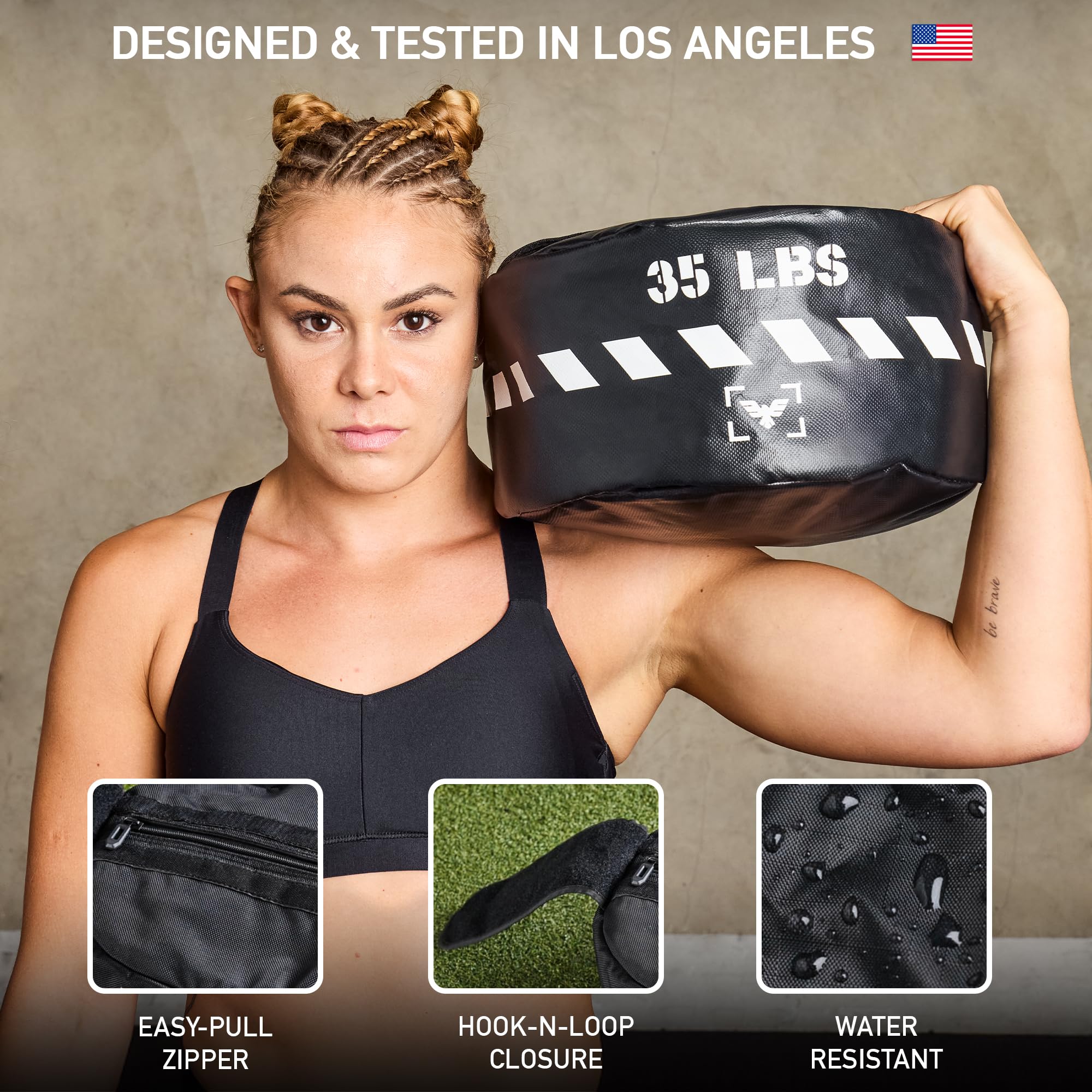 Elite Heavy-Duty Strongman Workout Sandbag – Unfilled Fitness Sand Bag for Weight Training, Full-Body Workout, Cross Training, Powerlifting, Combat & Military Use – Durable for Commercial and Home Gym - Image 6