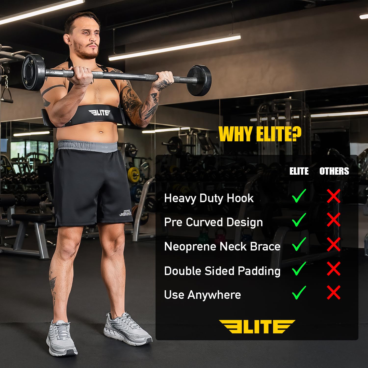 Elite Sports Arm Blaster for Building Arm Biceps & Triceps Dumbbells & Barbells Curls Muscle Builder Bicep Adjustable Isolator for Big Arms Bodybuilding Perfectly Balanced Support - Image 6