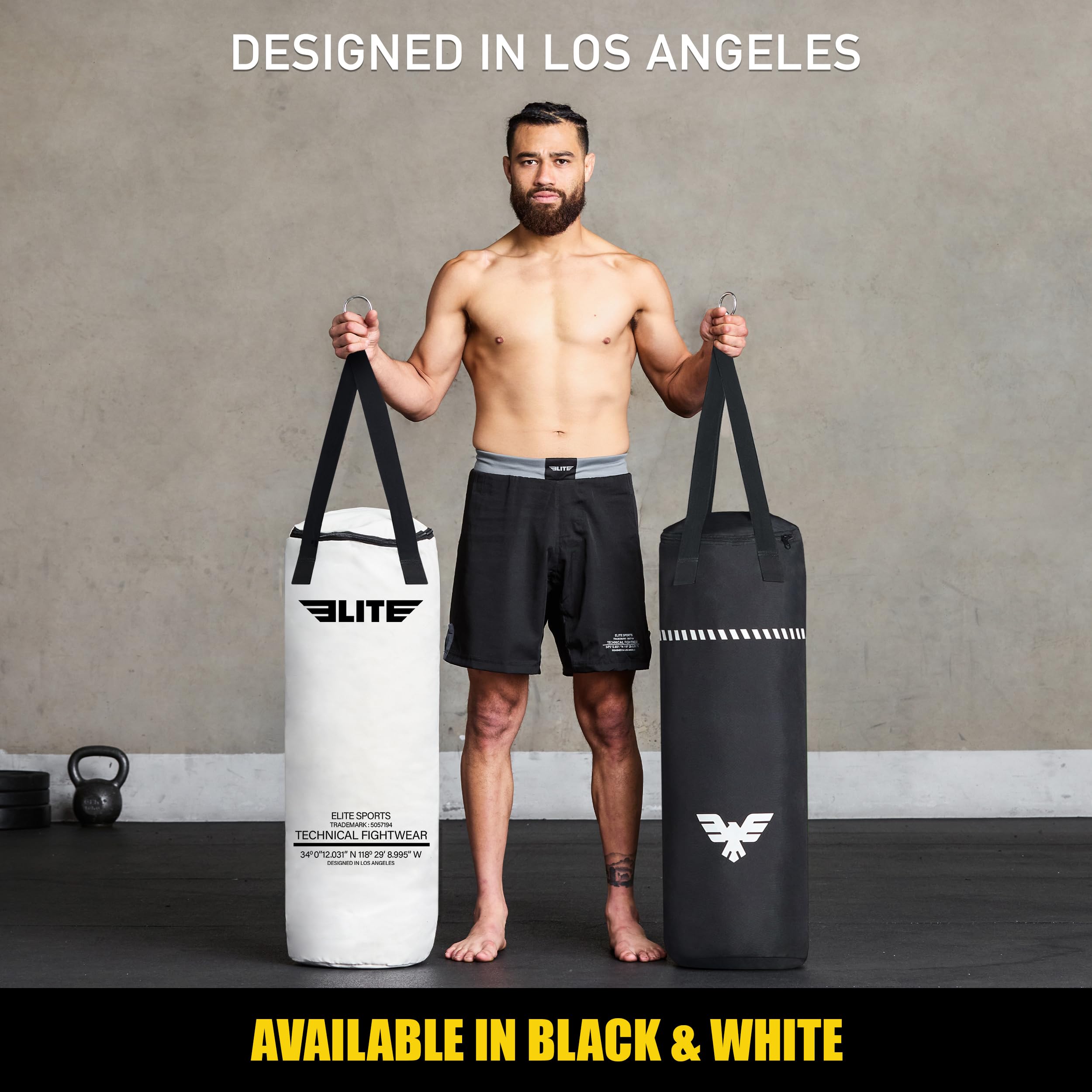 Elite Sports Boxing Bag 4 FT – Heavy Duty Canvas Punching Bag with Straps for Boxing, Training, MMA, Muay Thai, Kickboxing, Martial Arts & Fitness – UNFILLED Heavy Bag - Image 6